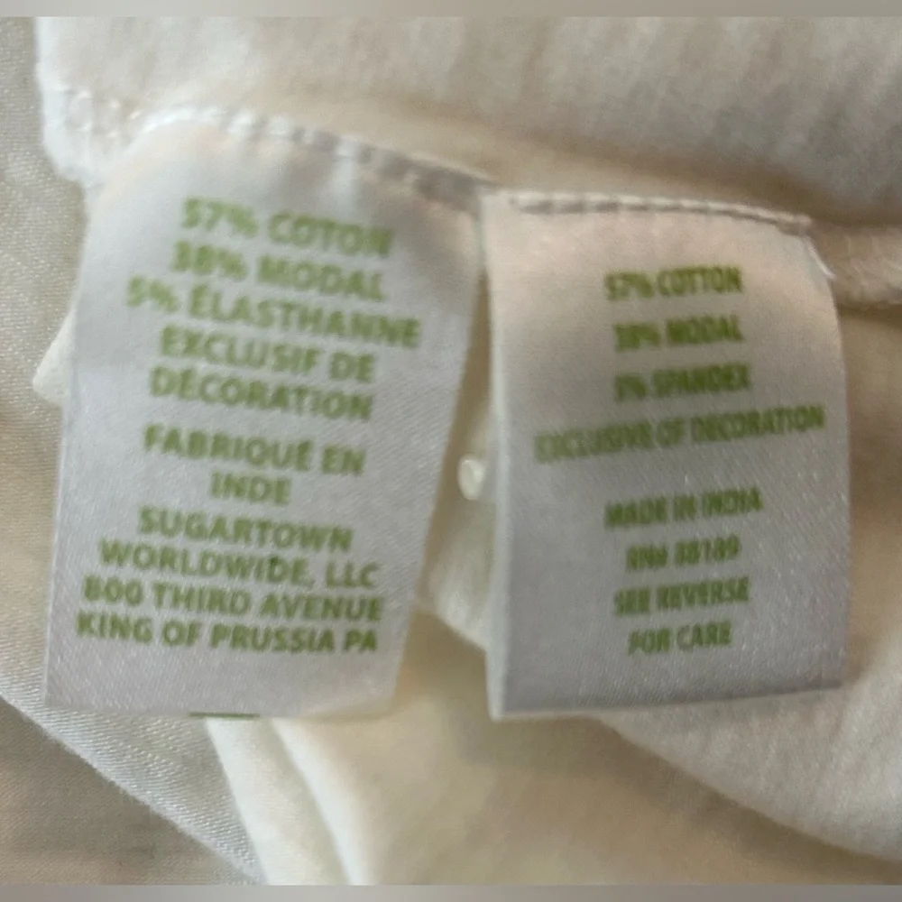 EUC Lilly Pulitzer Katt White Off-Shoulder Blouse, Size Large - Picture 10 of 11